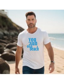 You Sun of a Beach - T-Shirt Branca Unissexo