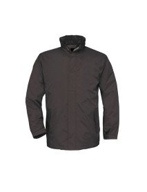 Parka impermeável cinza com forro Tamanho L Parka impermeável cinza com forro Tamanho L