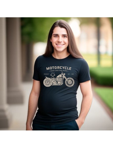 Ride Like the Wind - T-Shirt Preta