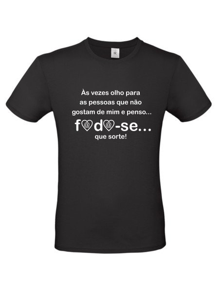 Às vezes - T-Shirt Preta