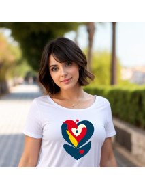 Two Hearts - T-Shirt Senhora
