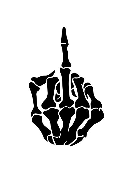 Middle Finger 10x16cm