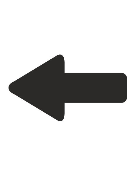  Setas 20x10mm Autocolante Pretas