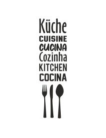 Vinil recortado 13x50cm Cozinha 