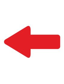  Setas 20x10mm Autocolante Vermelhas