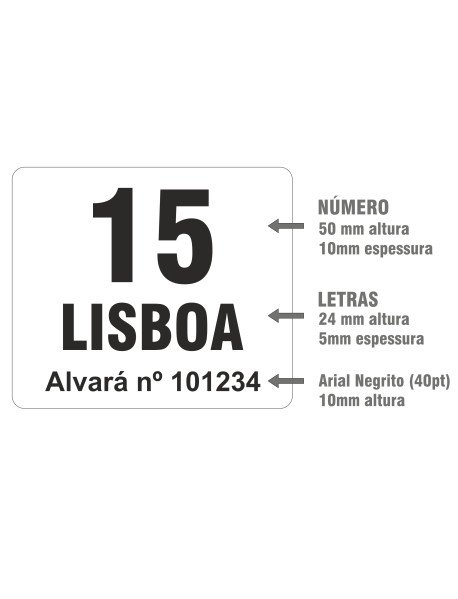 Alvará Taxi Dístico