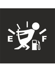 Empty-Full Recorte em vinil branco